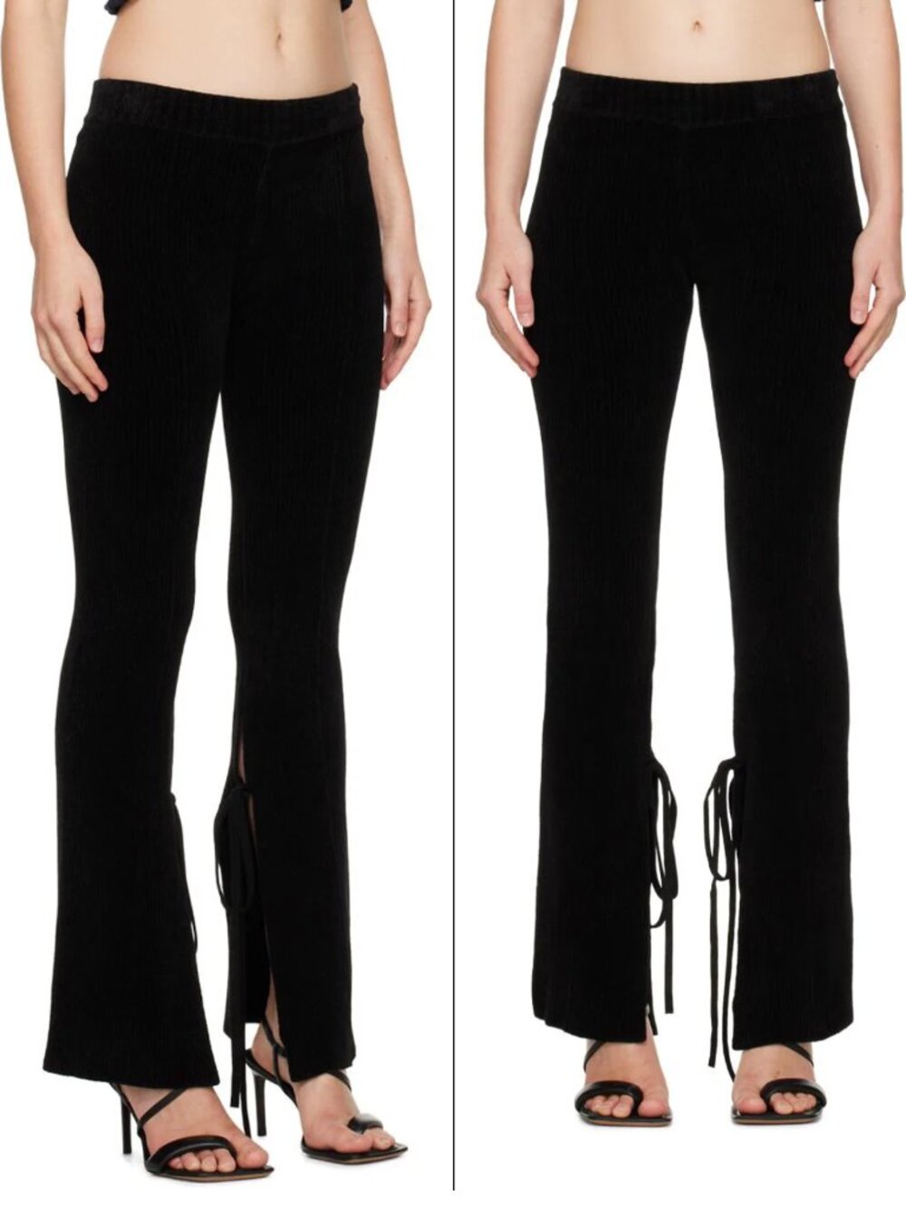 Jacquemus Black 'Le Pantalon Duci' Stretchy Flared Pants— Size 34 (FR)/XS (US)
